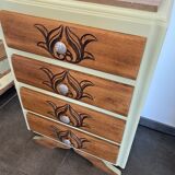 Small commodity 4 drawers art deco