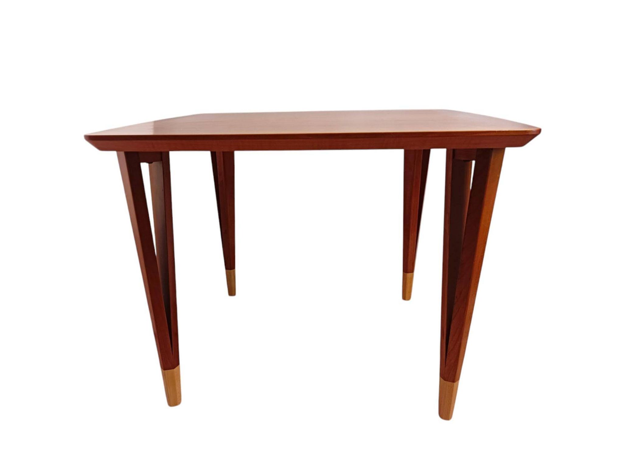 Lauritz Larsen coffee table, cherry wood, Denmark 1960s