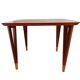 Table basse Lauritz Larsen, cerisier, Danemark années 60