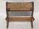Antique monastry wicker stool or hocker