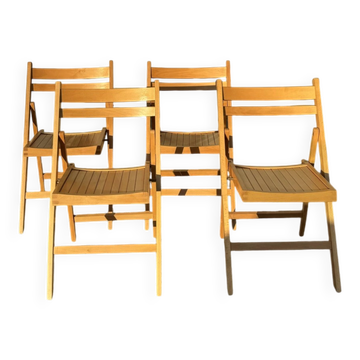 4 Chaise pliantes IKEA vintage années 70 