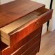 Vintage Scandinavian high chest of drawers in teak "Rigmor"