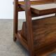 Table d'appoint porte-revues Art déco en noyer, France vers 1930
