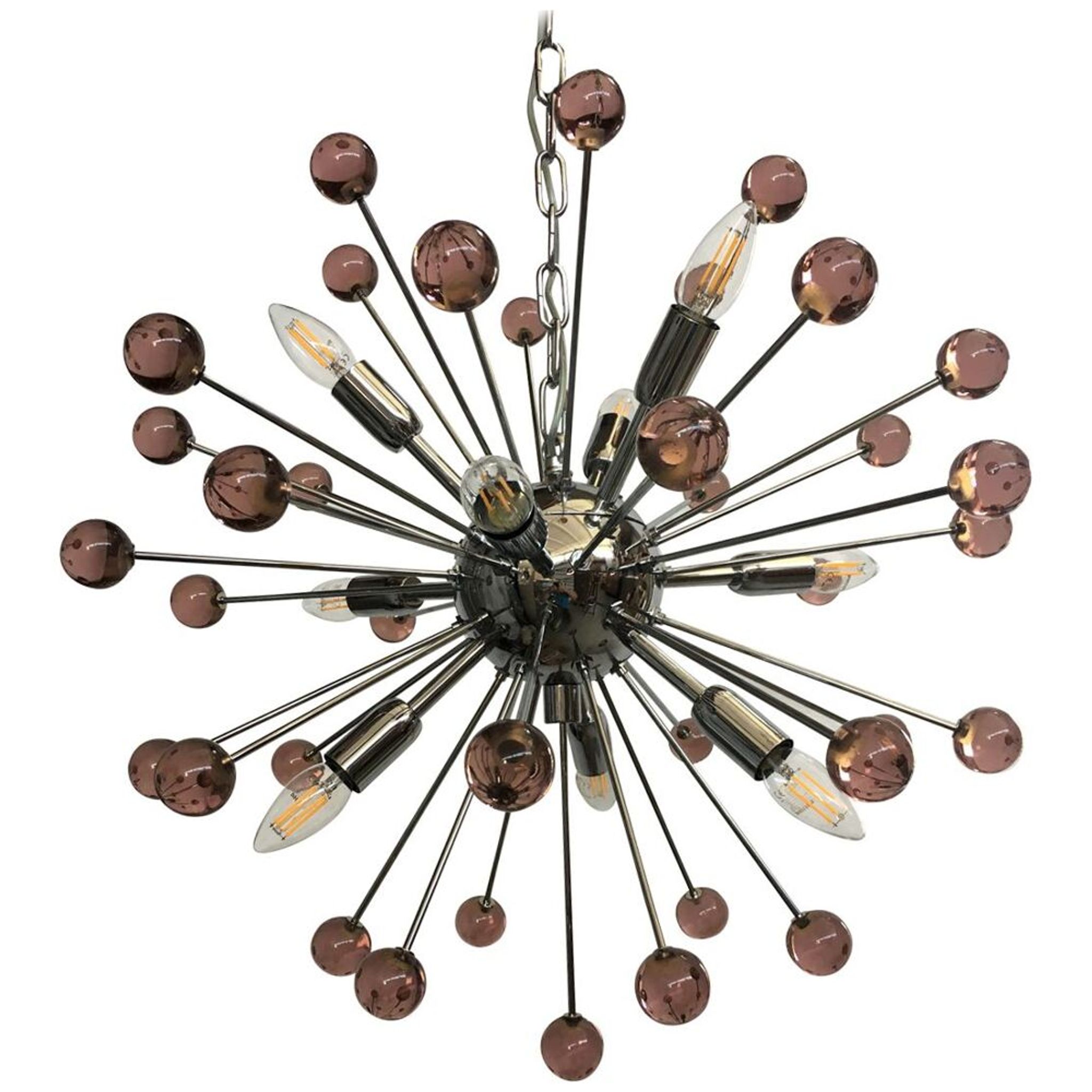 Lustre ametista « star » murano verre spoutnik