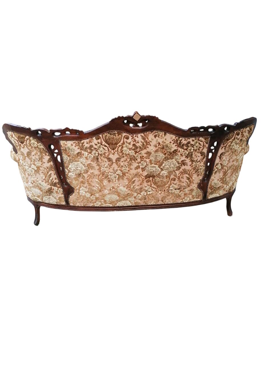 Divano et poltrone en style baroque piémontais en legno intagliato a mano e