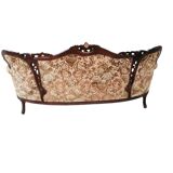 Divano et poltrone en style baroque piémontais en legno intagliato a mano e