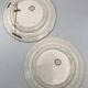 Set of 6 antique choisy-le-roi earthenware plates with grisaille decoration
