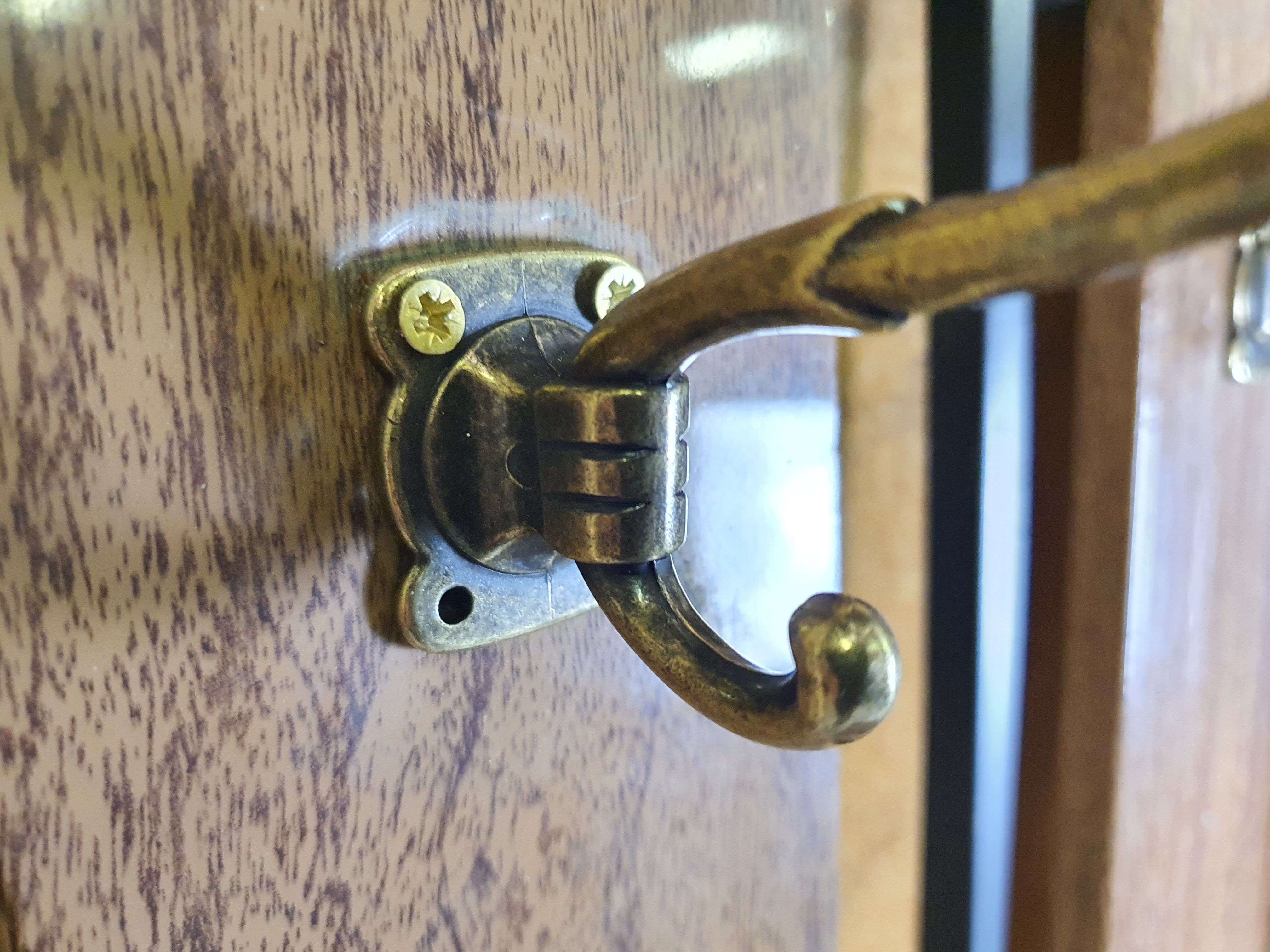 Wall coat hanger with mirror, 50s