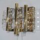 Crystal and brass sconces by Carl Fagerlund 1970