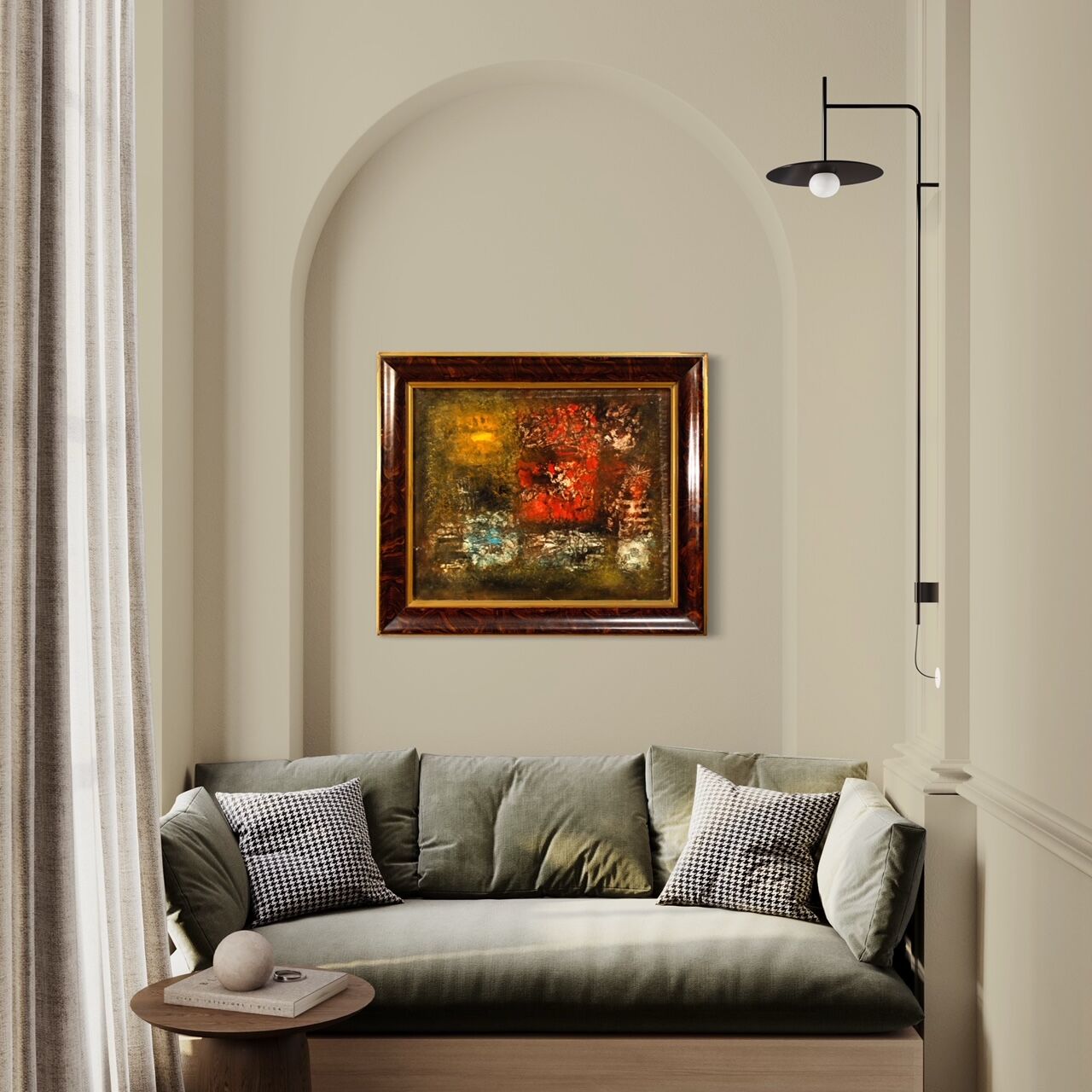 American abstract painting signed by Robert Jay Wolff 20th century