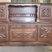 Imposing Basque furniture with regional crosses and original central door - 20th century