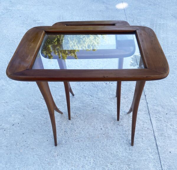 2 tables gigognes Raphael Raffel - années 60