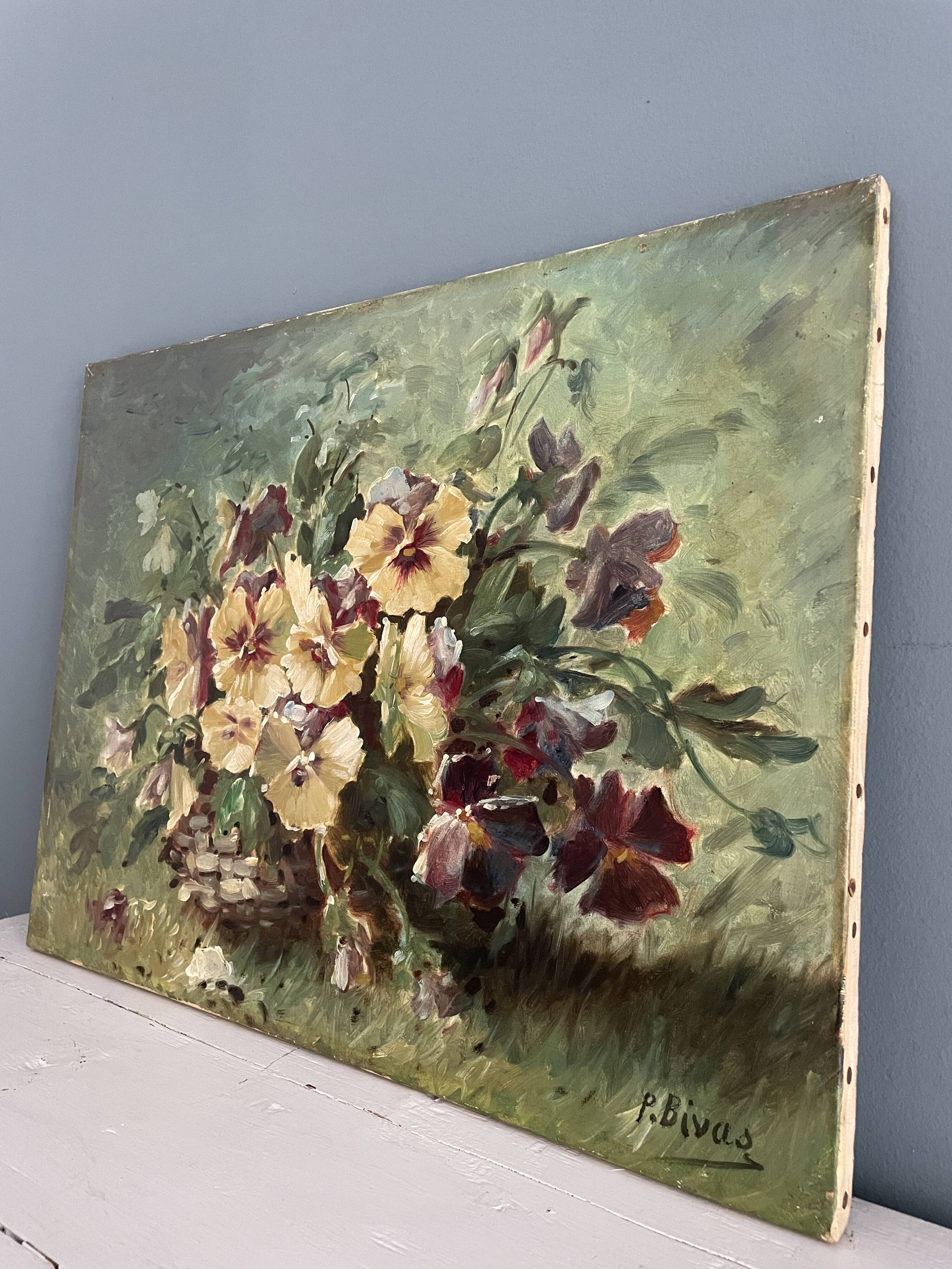 Tableau ancien nature morte, début XXème