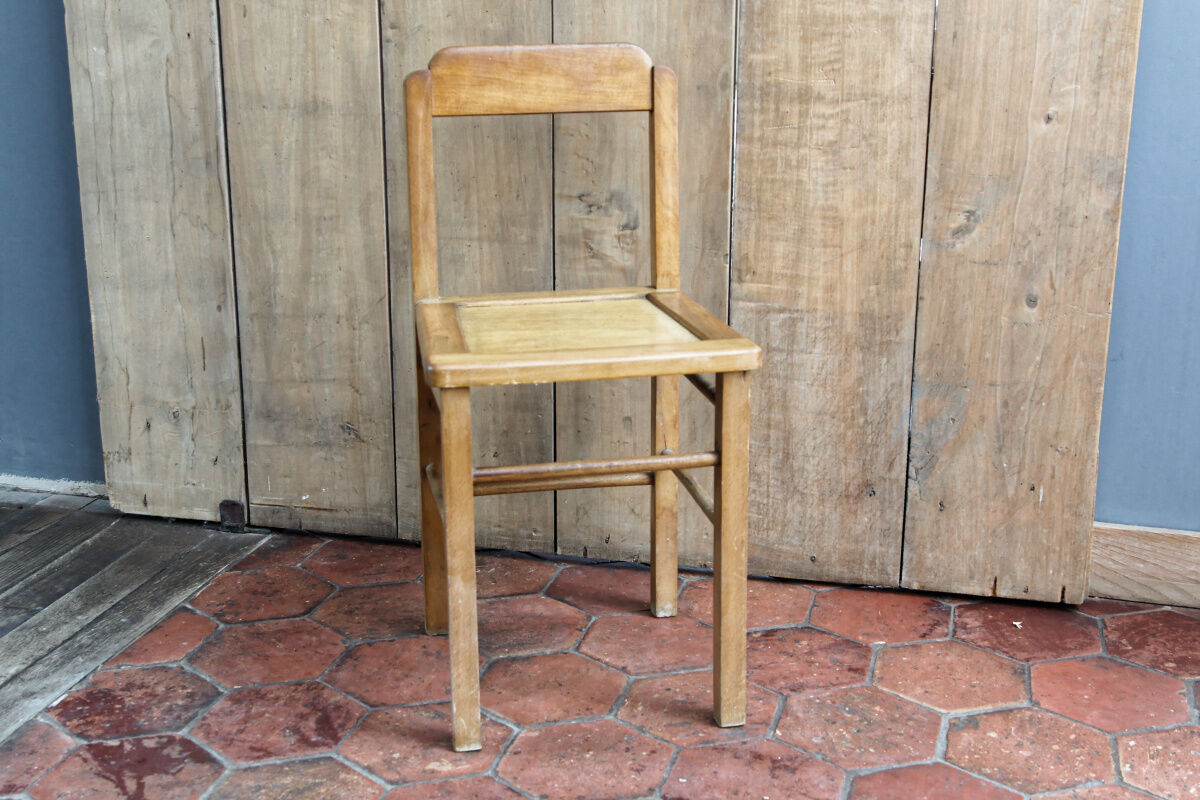 Beech children's chair, 50s