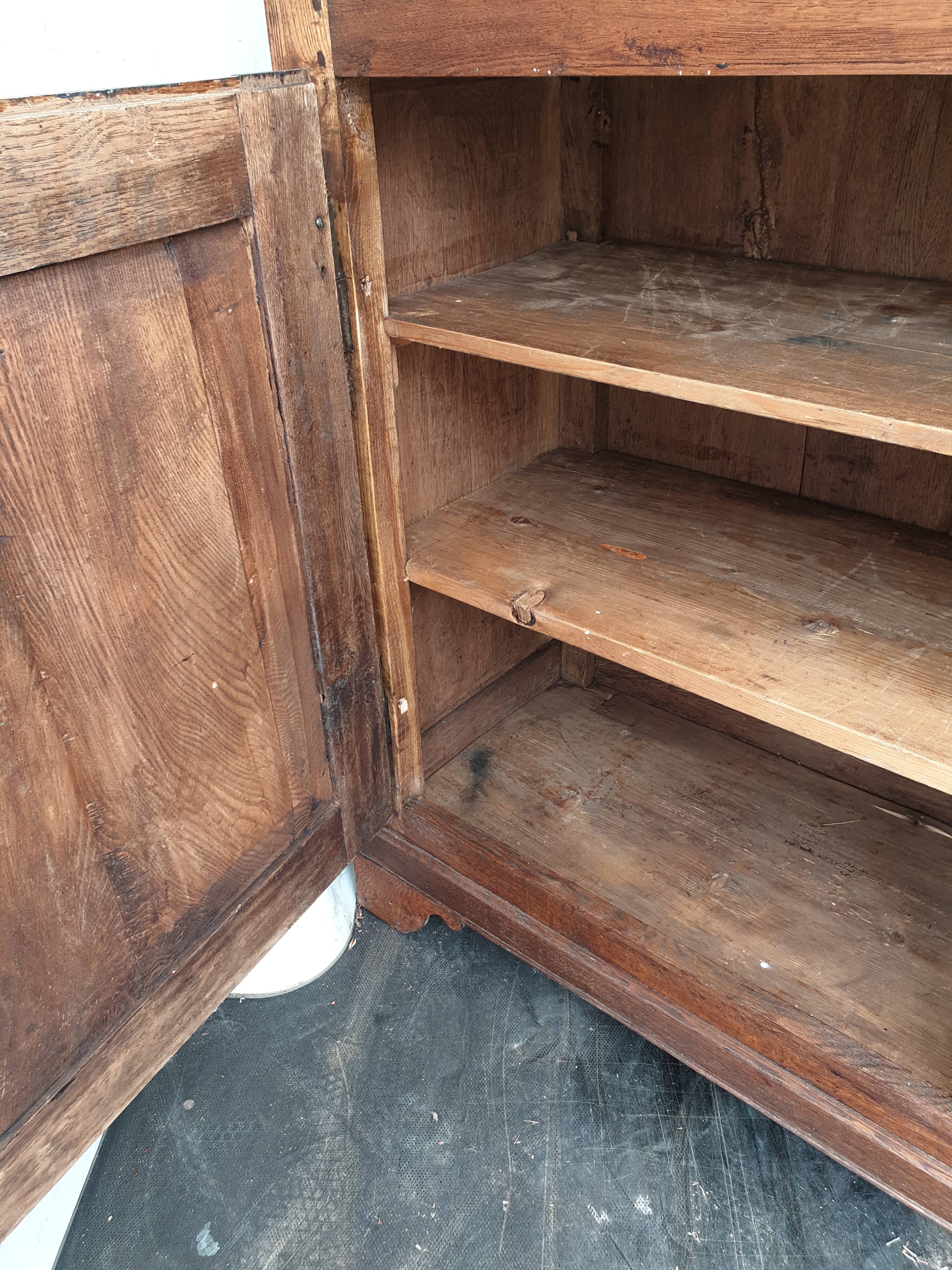 19th century farm sideboard in solid wood