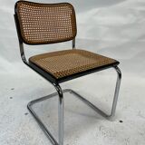 Cesca design chair b32 model in black and chrome