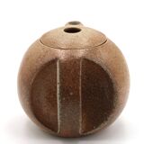 Modernist stoneware ceramic teapot by Michel Lévêque, 1950s