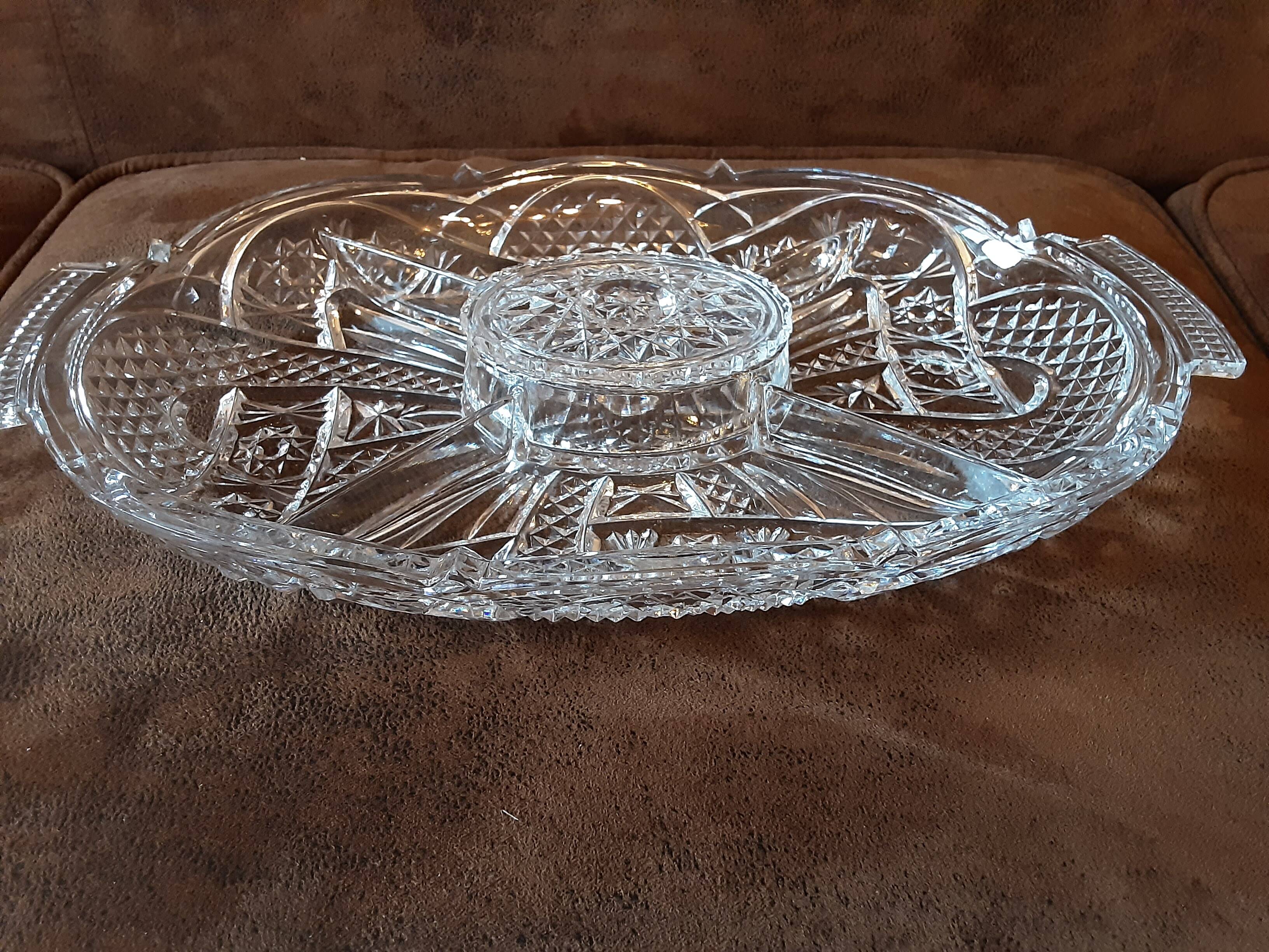 Plat compartiments  verre