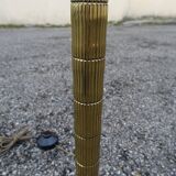 Vintage 70s bronze imitation bamboo floor lamp