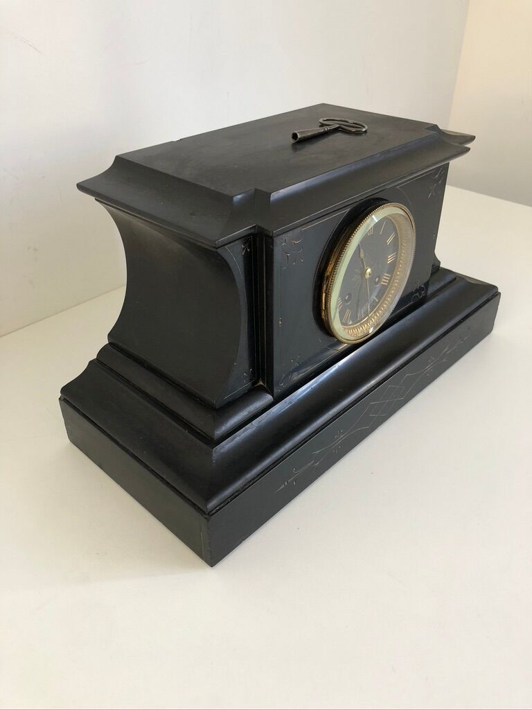 Black marble fireplace pendulum