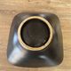 Square shallow dish Vallauris Fat Lava glaze sea foam vintage 1960s