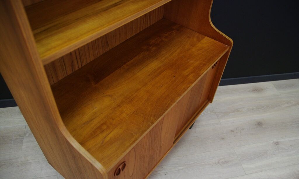 Mid-century retro vintage teak bookcase