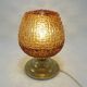 Amber glass lamp