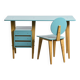 Ensemble bureau et chaise par André Sornay, Sornay Meubles Lyon 1955