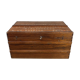 Old wooden transport trunk
