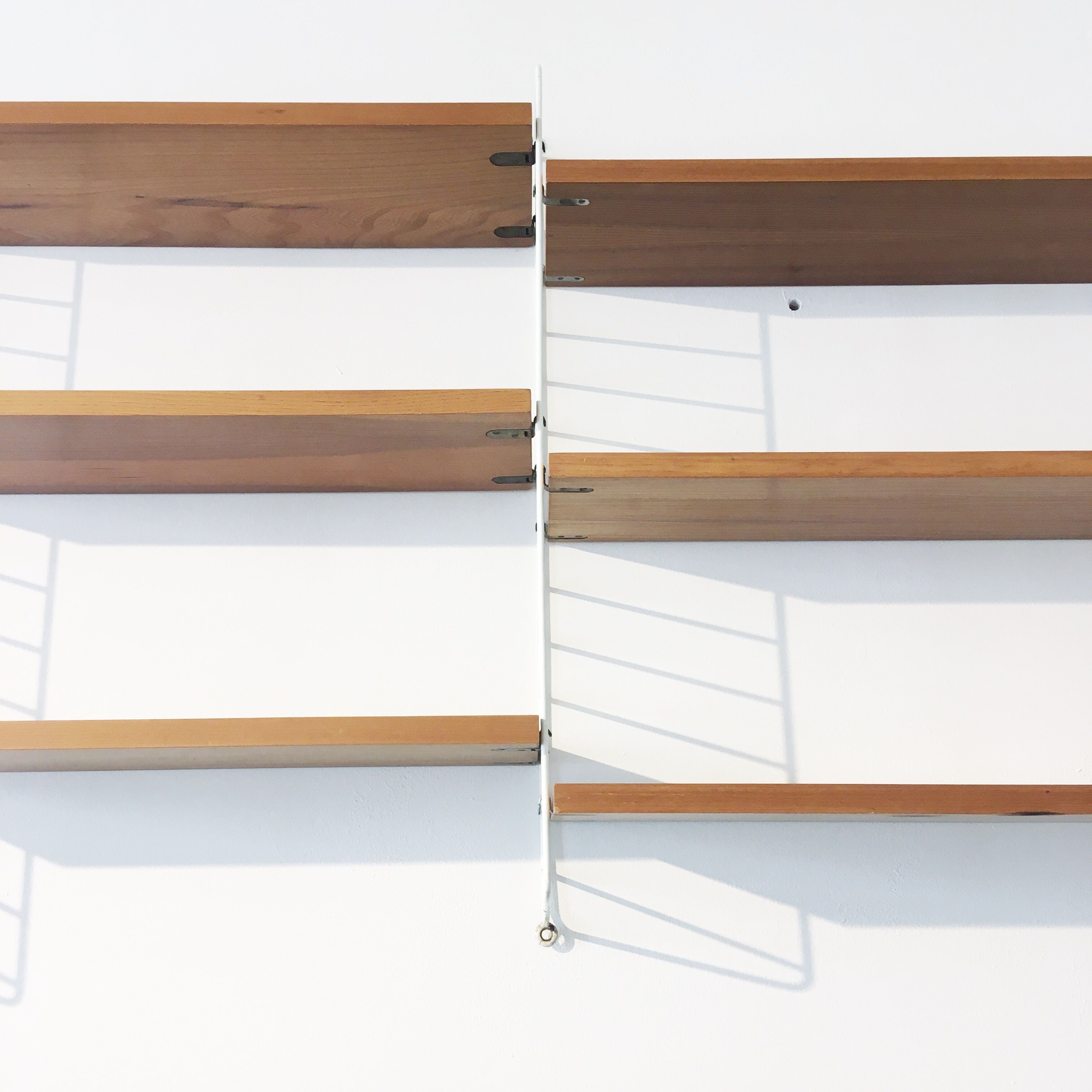 Ladder shelf wallunit, by Kasja & Nisse Strinning for String Design, Sweden, 1960s