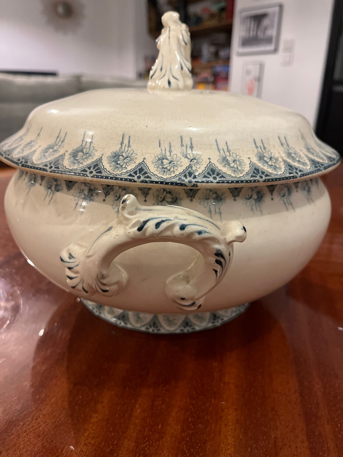 Soupière Boulogne en terre de fer, années 30