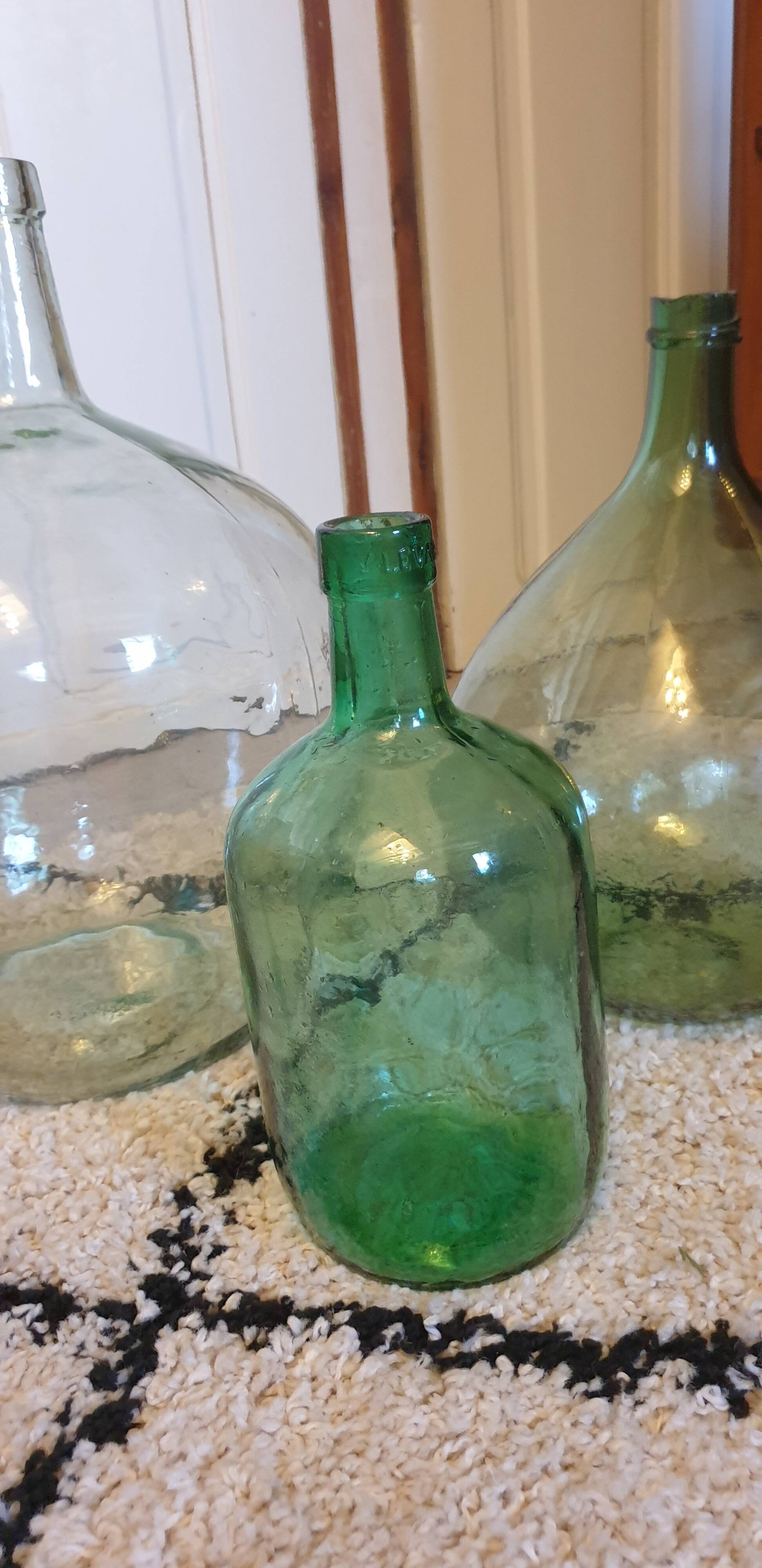 Lot of three demijohns