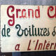Store sign. Children's cars. Vintage signs. Around 1940/1950s.