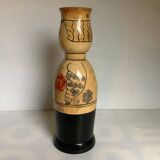 Large Russian doll bottle cover hand decorated