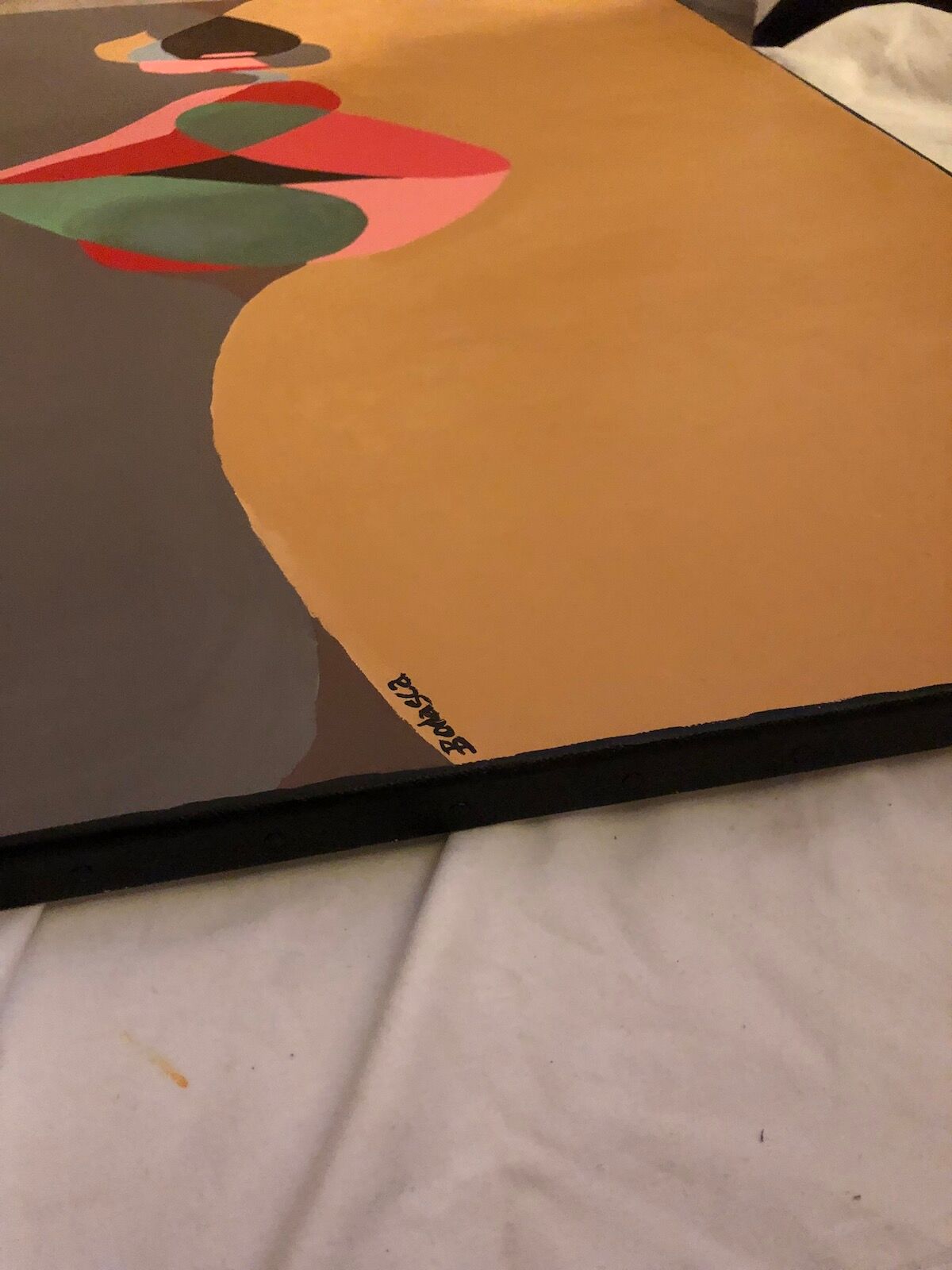 Large romantic painting The kiss 100x80cm