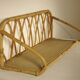 Rattan wall shelf