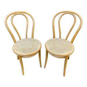 Paire de chaises café bistrot
