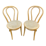 Pair of vintage bistro coffee chairs