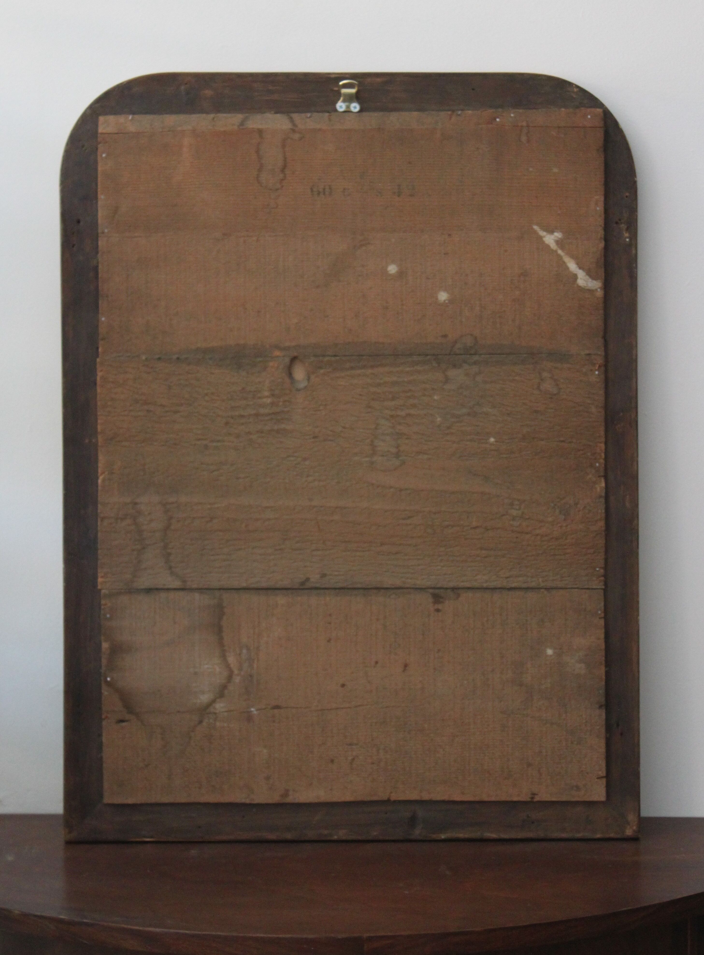 Gilded Louis Philippe mirror dated 1896