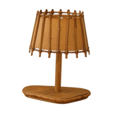 Wooden bedside lamp
