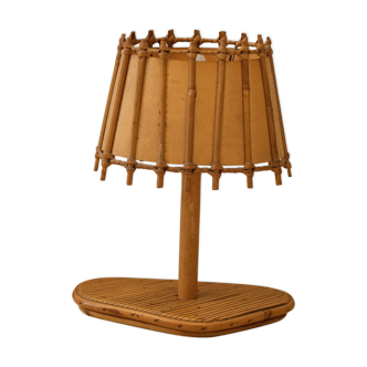 Wooden bedside lamp