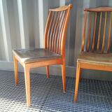 4 Scandinavian teak chairs