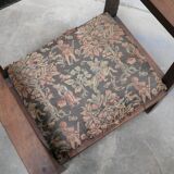 Fauteuil coffre en bois, XIX ème