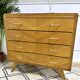 Vintage chest of drawers compass feet