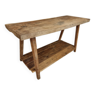 Old oak work table bathroom furniture 55 x 140 cm