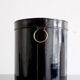 Leather wastepaper basket French mid-century