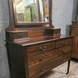 English Napoleon III psyche commode – mahogany – Elegant and functional