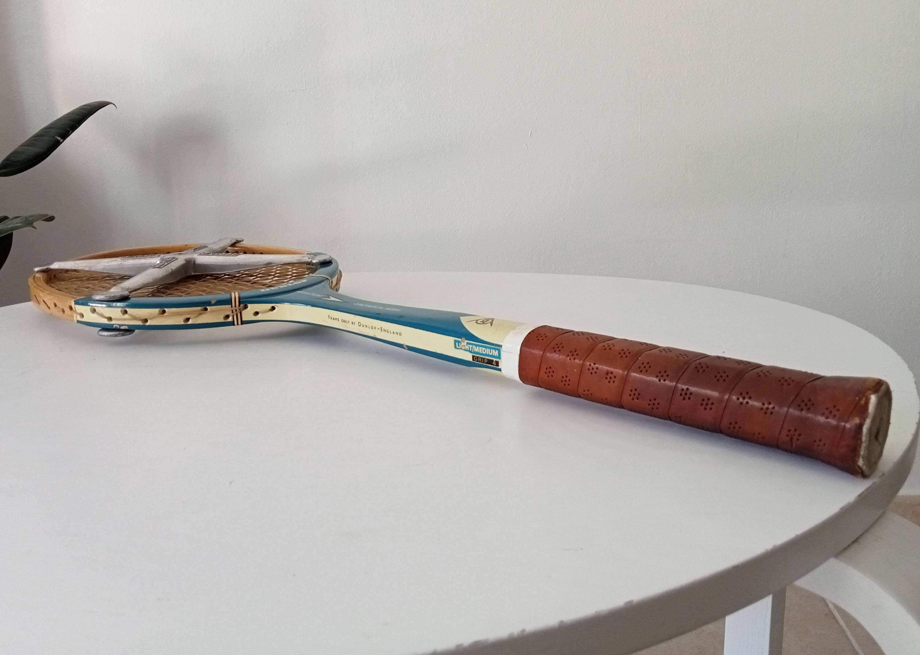 Dunlop Match Point Continental Vintage Wooden Tennis Racket