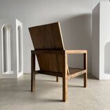 Armchair in natural wood (teak) minimalist design