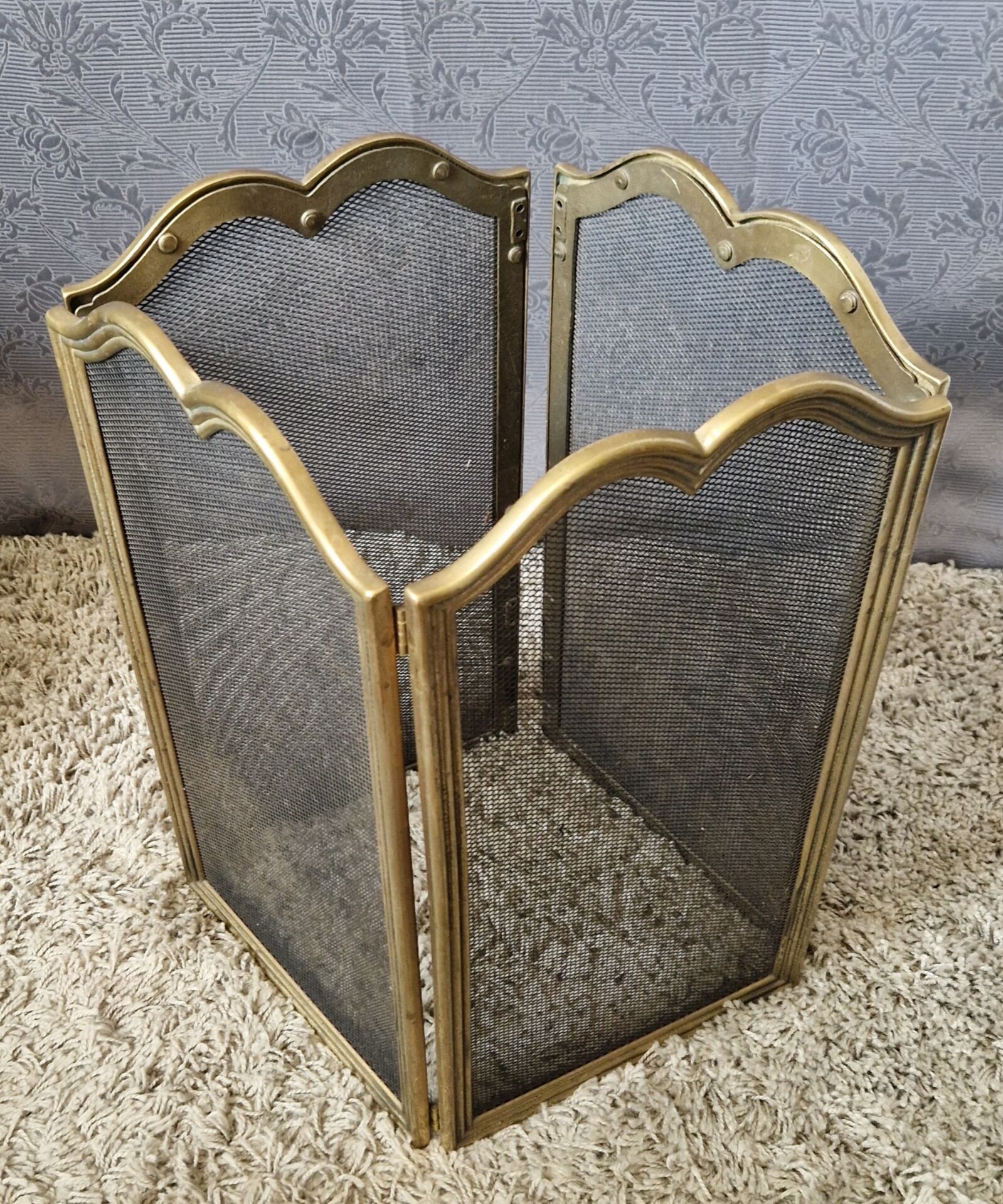 brass fire screen
